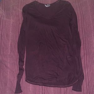 Vince Mulberry Long Sleeve Top